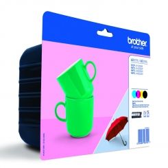 LC227XLVALBP, 4 pojemniki z tuszem czarnym, cyan, magenta i żółtym każdy na 1200 stron