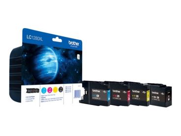 LC1280XLVALBP Valuepack, 4 pojemniki z wysokowydajnym tuszem: czarnym, cyan, magenta i żółtym