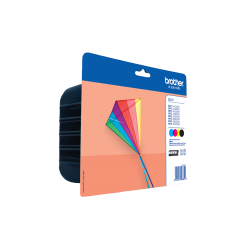 LC223XLVALBP, 4 pojemniki z tuszem czarnym, cyan, magenta i żółtym każdy do 550 stron