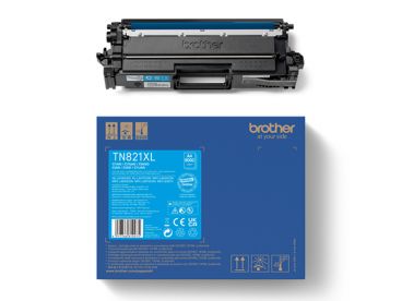 TN821XLC | Cyan toner do 9 000 stron