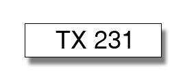 TX231 Taśma laminowana  o szerokości 12mm