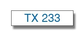 TX233 Taśma laminowana  o szerokości 12mm