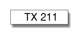 TX211 Taśma laminowana o szerokości 6mm